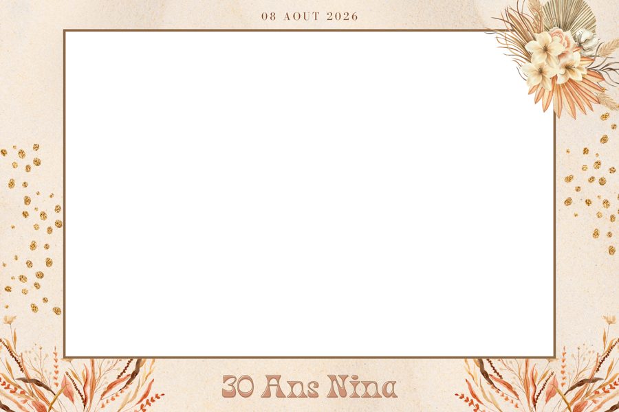 Template paysage anniversaire 30 ans